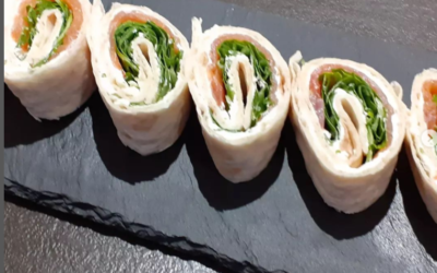 Wraps saumon et roquette