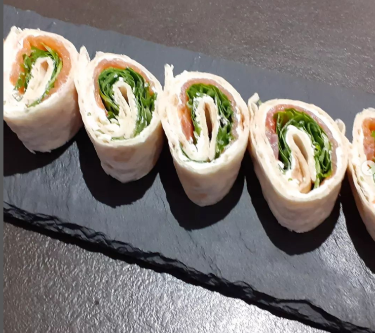 Wraps saumon et roquette